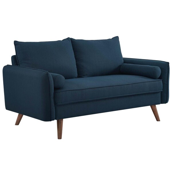 Modway Furniture Revive Upholstered Fabric Loveseat - Azure, 33.5 x 32.5 x 60 in. - EEI-3091-AZU