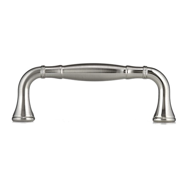 Richelieu 3-3/4 in. (96 mm) Center-to-Center Brushed Nickel Traditional Drawer Pull - BP79096195