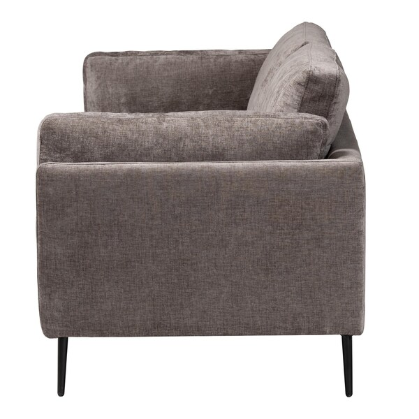 Baxton Studio Holton Modern Grey Fabric Sofa - 243-13629-ZORO