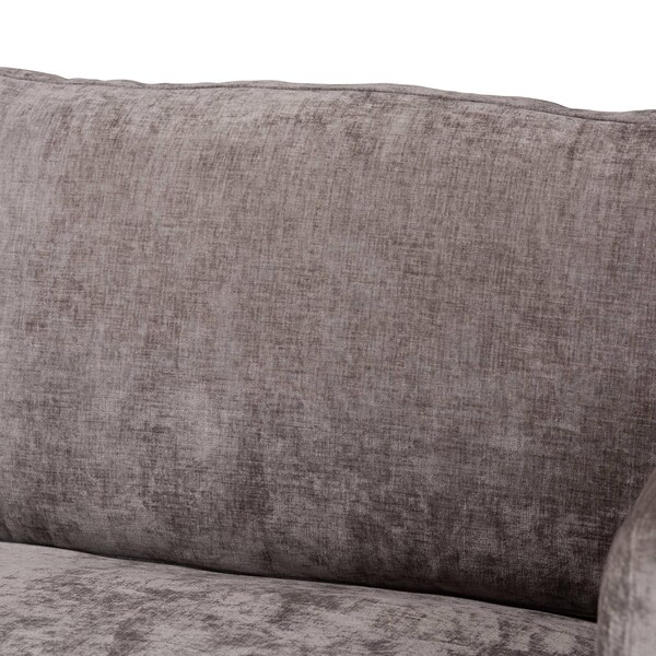 Baxton Studio Holton Modern Grey Fabric Sofa - 243-13629-ZORO