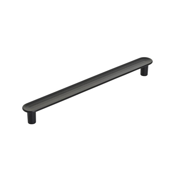 Amerock Concentric 6-5/16 in 160 mm Center-to-Center Matte Black Cabinet Pull - BP36832MB