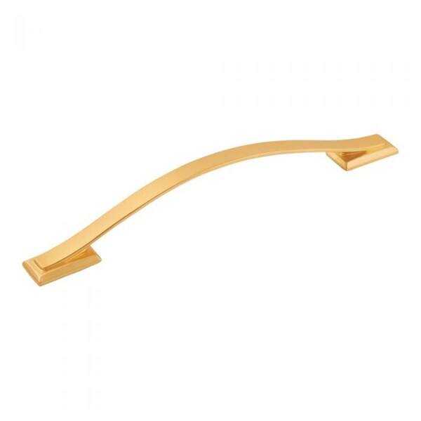 Gan Eden 160 mm Center-Center Cabinet Pull, Brushed Gold Brass - GA2248671
