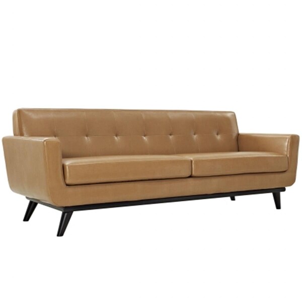 East End Imports Engage Leather Sofa- Tan - EEI-1338-TAN