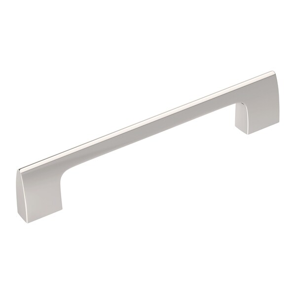 Amerock Riva 5-1/16 in 128 mm Center-to-Center Polished Nickel Cabinet Pull - BP55367PN