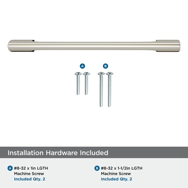 Amerock Riva 5-1/16 in 128 mm Center-to-Center Polished Nickel Cabinet Pull - BP55367PN