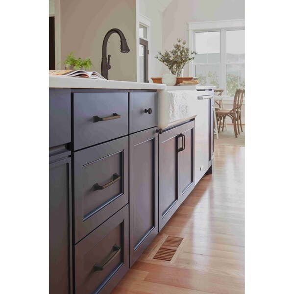 Amerock Ville 3-3/4 in 96 mm Center-to-Center Oil Rubbed Bronze Cabinet Pull - BP36775ORB