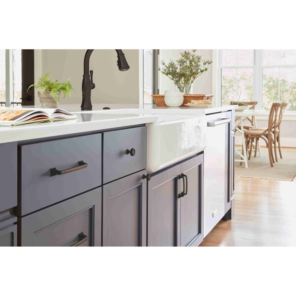 Amerock Ville 3-3/4 in 96 mm Center-to-Center Oil Rubbed Bronze Cabinet Pull - BP36775ORB