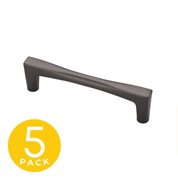 Sapphire Comet Series 3-3/4 in. 96 mm Center-to-Center Modern Matte Grey Cabinet Handle/Pull, 5PK - SP-2075-96-GM-5