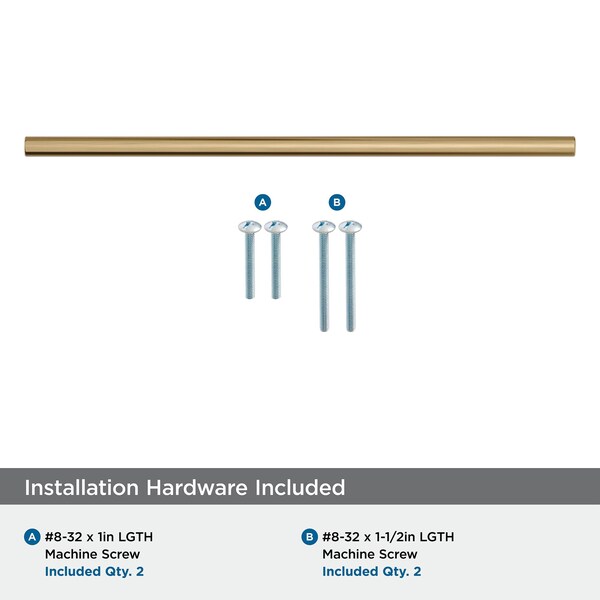 Amerock Versa 12-5/8 inch 320mm Center-to-Center Champagne Bronze Cabinet Pull - BP55534CZ