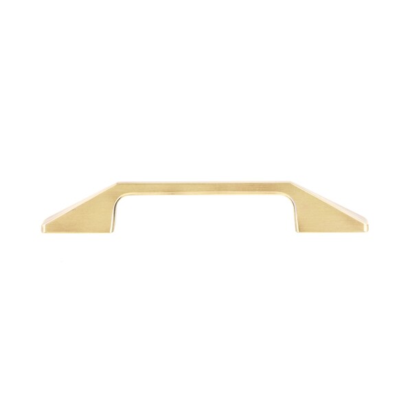 Richelieu 5 1/16 in (128 mm) Center-to-Center Satin Brass Contemporary Cabinet Pull - BP7238128160