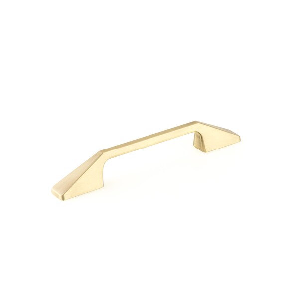 Richelieu 5 1/16 in (128 mm) Center-to-Center Satin Brass Contemporary Cabinet Pull - BP7238128160