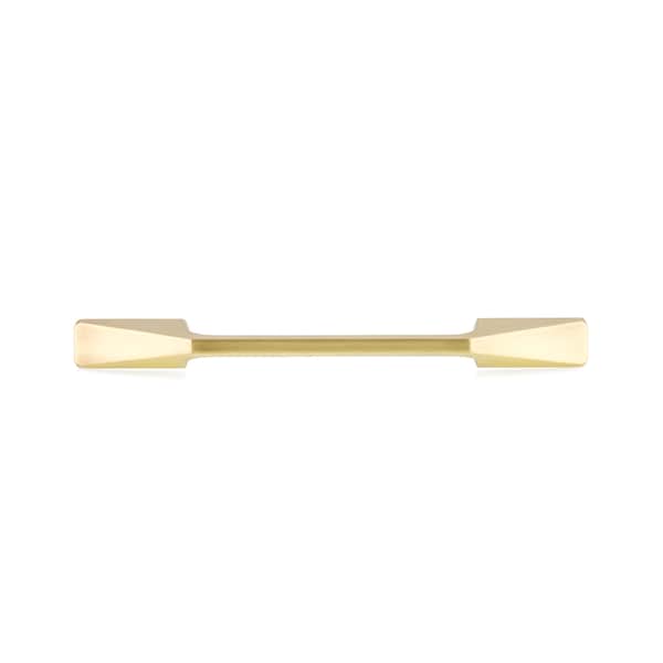 Richelieu 5 1/16 in (128 mm) Center-to-Center Satin Brass Contemporary Cabinet Pull - BP7238128160