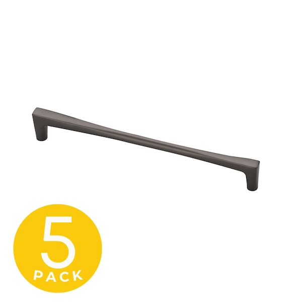 Sapphire Comet Series 7-1/2 in. 192 mm Center-to-Center Modern Matte Grey Cabinet Handle/Pull, 5PK - SP-2075-192-GM-5