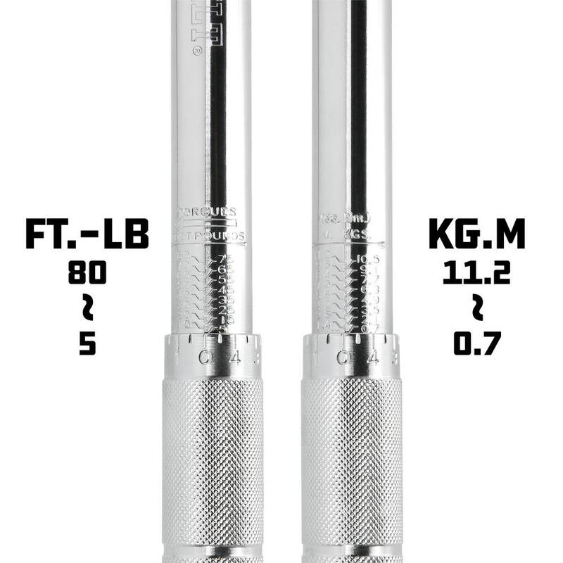 Alltrade 3/8 in. x 10-80 ft. lb. Driver Micrometer Torque Wrench - 644998