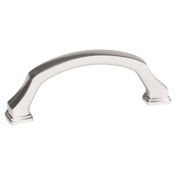 Amerock Revitalize 3 inch 76mm Center-to-Center Polished Nickel Cabinet Pull - 2000661