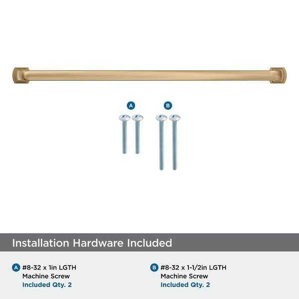 Amerock Surpass 12-5/8 inch 320mm Center-to-Center Champagne Bronze Cabinet Pull - BP55524CZ