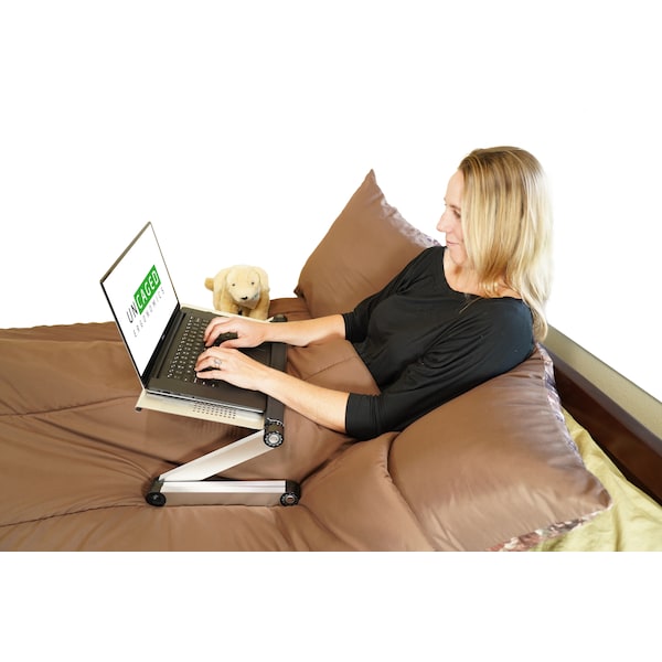 Uncaged Ergonomics WorkezCoolLaptopCoolingStand2Fans3UsbPortMousePadLapDesk, WECs - WECS