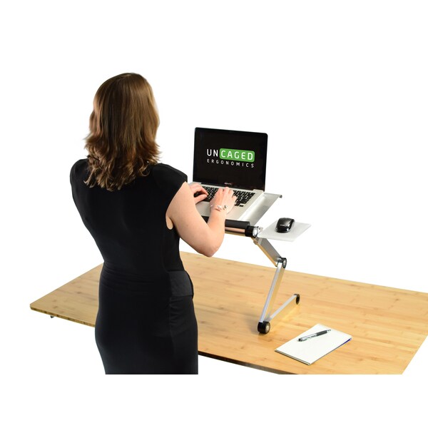 Uncaged Ergonomics WorkezCoolLaptopCoolingStand2Fans3UsbPortMousePadLapDesk, WECs - WECS