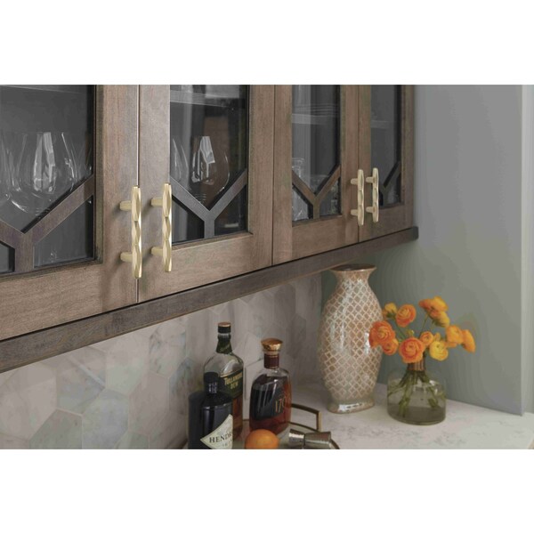 Amerock St. Vincent 3 in 76 mm Center-to-Center Golden Champagne Cabinet Pull - BP36646BBZ