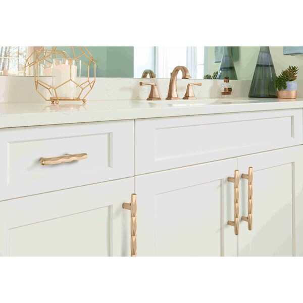 Amerock St. Vincent 3 in 76 mm Center-to-Center Golden Champagne Cabinet Pull - BP36646BBZ