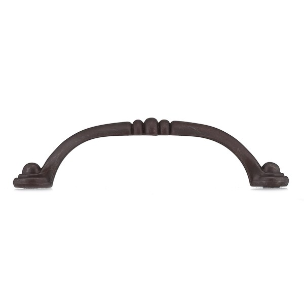 Richelieu 3-3/4 in. (96 mm) Center-to-Center Rust Traditional Drawer Pull - BP2373896801