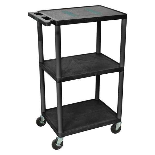 Luxor Endura, (3) Shelf A/V Cart - LE42-B