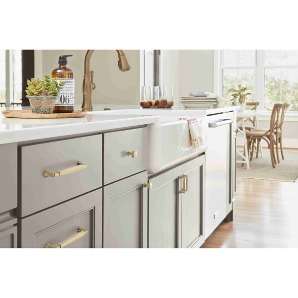 Amerock Stature 3-3/4 in 96 mm Center-to-Center Golden Champagne Cabinet Pull - BP36887BBZ