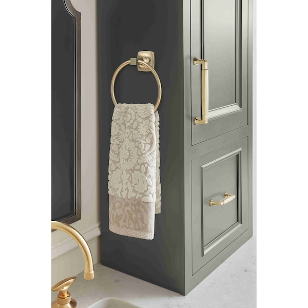 Amerock Stature 3-3/4 in 96 mm Center-to-Center Golden Champagne Cabinet Pull - BP36887BBZ