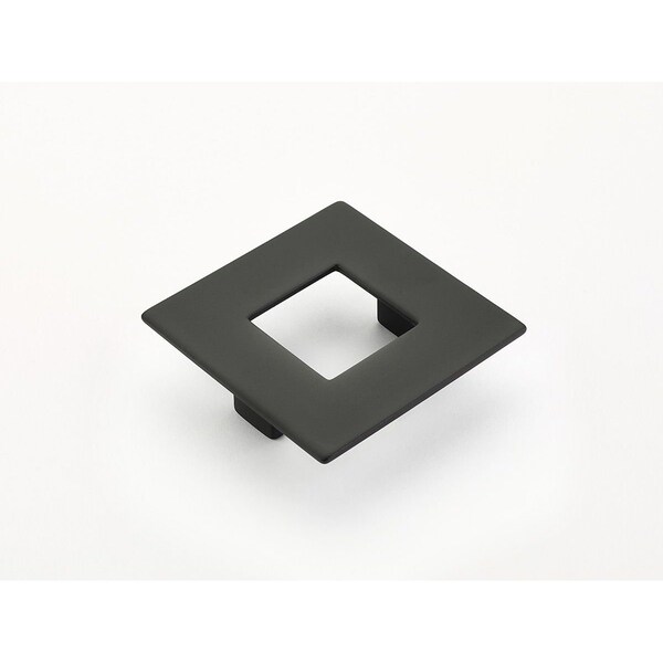 Schaub 64mm Center to Center Square Finestrino Cabinet Pull Matte Black Finish - 443-MB