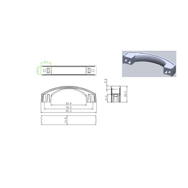 Richelieu 3 in. (76 mm) Center-to-Center Antique Nickel Transitional Drawer Pull - BP825276143