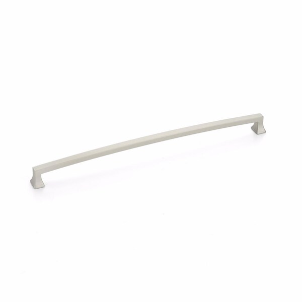 Schaub 12in Center to Center Menlo Park Arched Cabinet Pull Satin Nickel Finish - 529-15