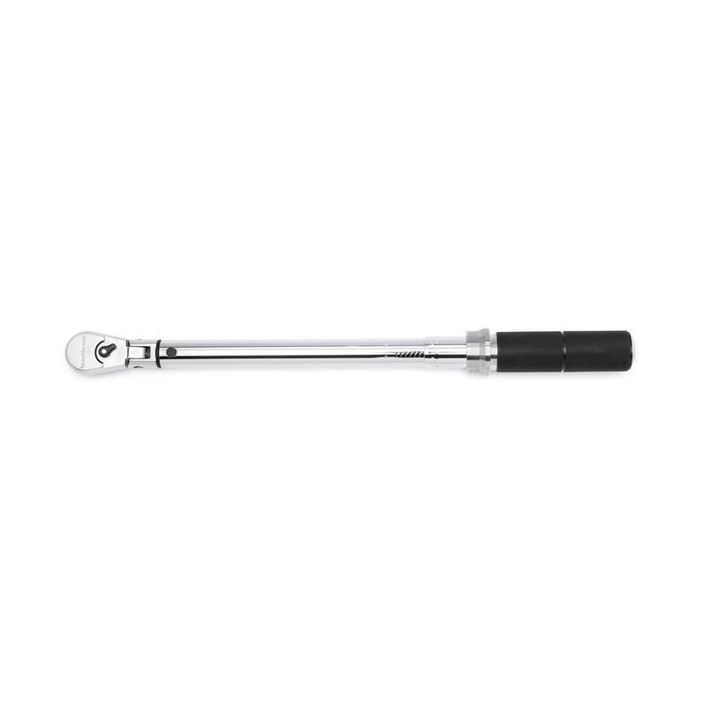 GEARWRENCH 3/8 in. Drive 5 ft./lbs. to 75 ft./lbs. Flex-Head Micrometer Torque Wrench - 85086M