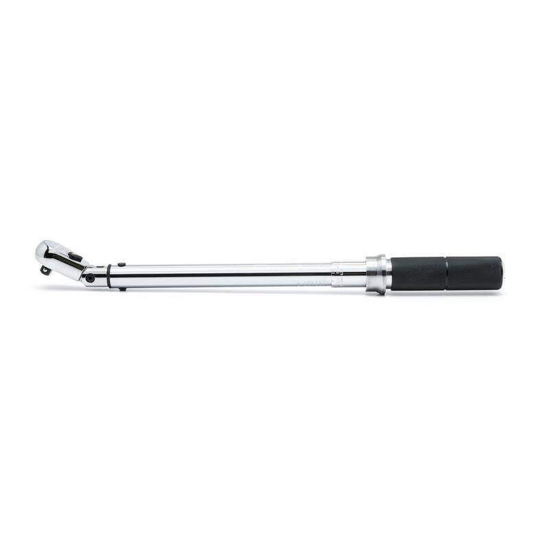 GEARWRENCH 3/8 in. Drive 5 ft./lbs. to 75 ft./lbs. Flex-Head Micrometer Torque Wrench - 85086M