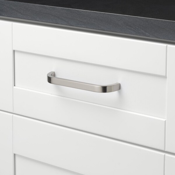 Gliderite Hardware 5-1/16 in. Center to Center Curved Bar Pull Satin Nickel, 5PK - 4843-128-SN-5