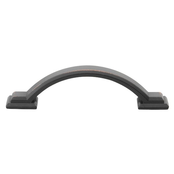 Gliderite Hardware 3 in. Center to Center Oil Rubbed Bronze Arched Square Cabinet Pull - 4355-ORB, 5PK - 4355-ORB-5