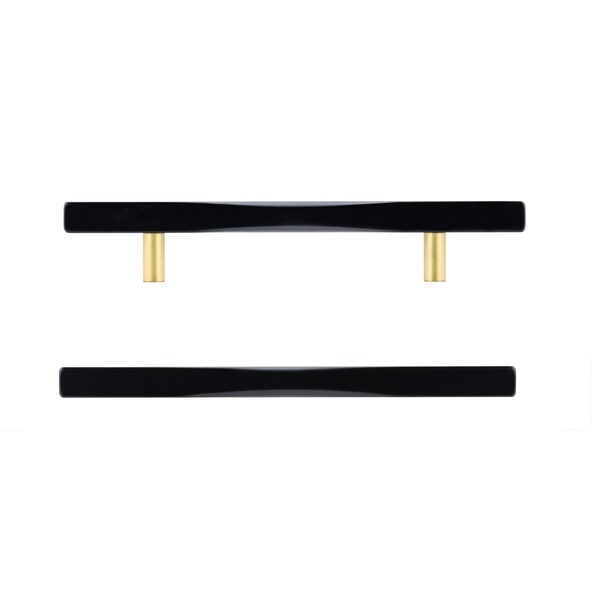 Richelieu 5 1/16 in (128 mm) Center-to-Center Matte Black Contemporary Cabinet Pull - 7735128900