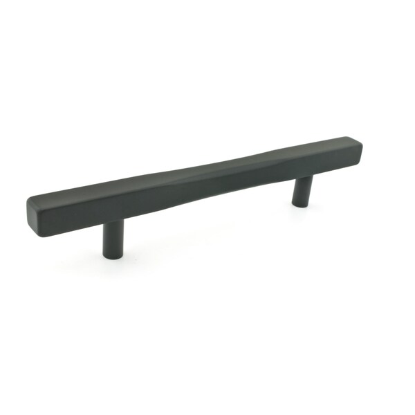 Richelieu 5 1/16 in (128 mm) Center-to-Center Matte Black Contemporary Cabinet Pull - 7735128900