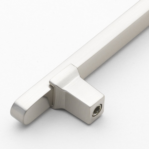 Gliderite Hardware 5-1/16 in. Center to Center Solid Flat Bar Pull Satin Nickel, 10PK - 4842-128-SN-10
