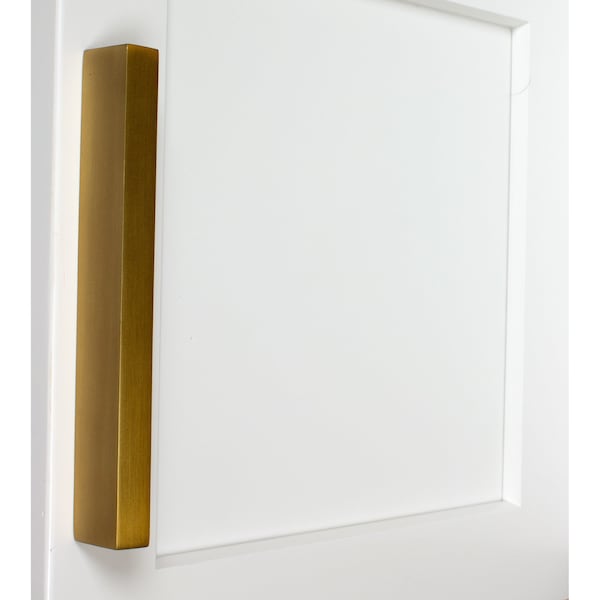 Gliderite Hardware 5-1/16 in. Center to Center Finger Pull Satin Gold, 25PK - 4792-128-SG-25