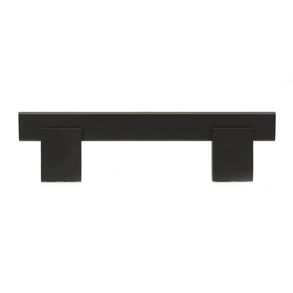 Richelieu 3-3/4 in. (96 mm) Center-to-Center Matte Black Contemporary Drawer Pull - BP905096900