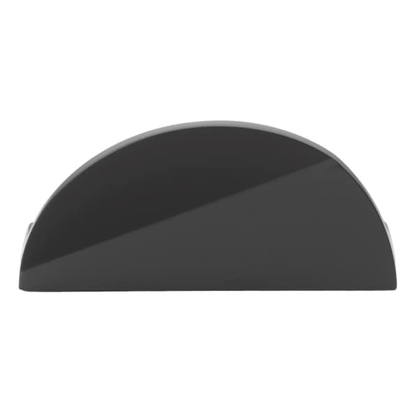 Gliderite Hardware 1-1/2 in. Center to Center Semi Circle Knob Matte Black, 25PK - 4844-MB-25
