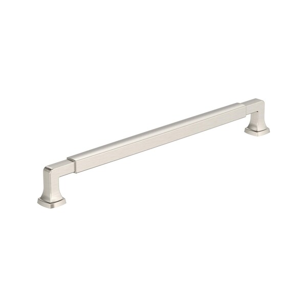 Amerock Stature 10-1/16 inch 256mm Center-to-Center Satin Nickel Cabinet Pull - BP37400G10