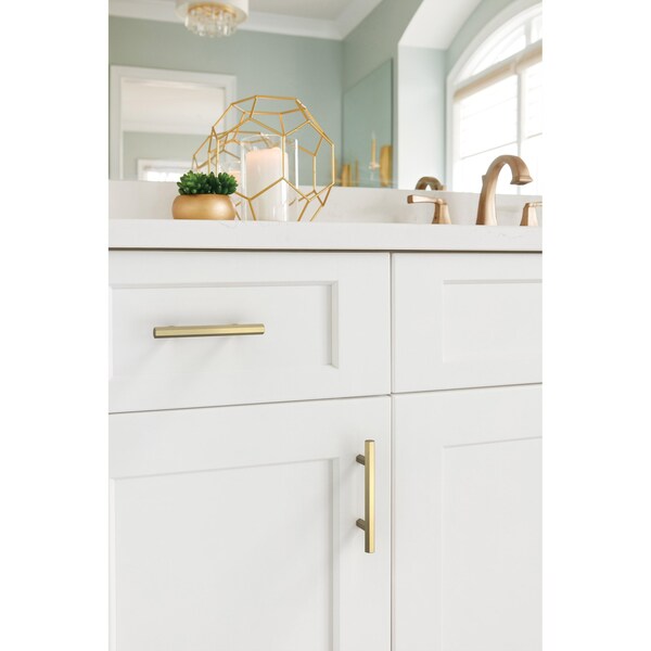 Amerock Caliber 3 inch 76mm Center-to-Center Golden Champagne Cabinet Pull - BP37365BBZ