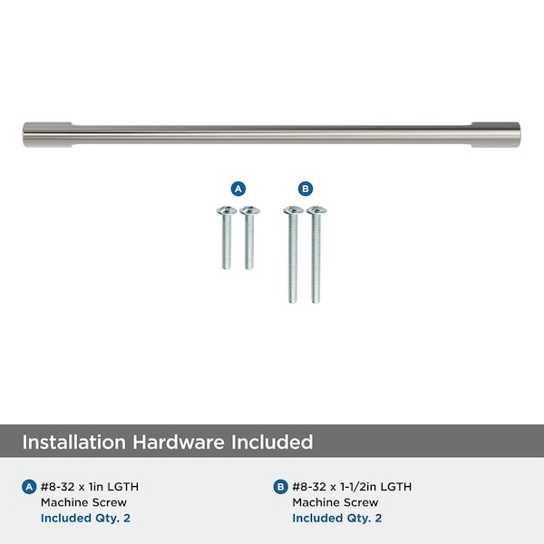 Amerock Riva 10-1/16 inch 256mm Center-to-Center Satin Nickel Cabinet Pull - BP55490G10