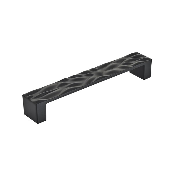 Amerock Calathea 6-5/16 in 160 mm Center-to-Center Matte Black Cabinet Pull - BP1003160MB