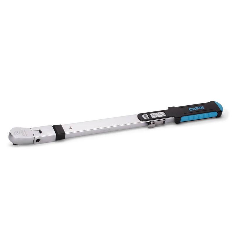 Capri Tools 1/2 in. Drive 50 to 250 ft. lbs. Flex-Head Split Beam Torque Wrench - CP31600-250FL