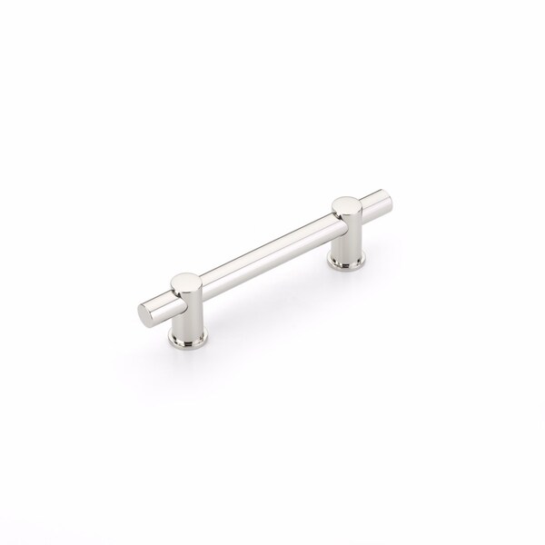 Schaub 4in Center to Center Fonce Bar Cabinet Pull Polished Nickel Finish - 424-PN