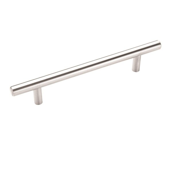 Amerock Bar Pulls 5-1/16 in 128 mm Center-to-Center Sterling Nickel Cabinet Pull, 10PK - 10BX19541CSG9