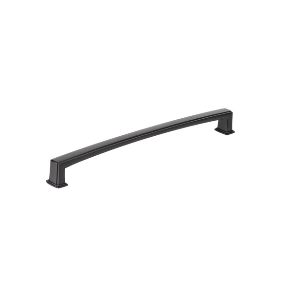 Richelieu 12-inch (305 mm) Center to Center Matte Black Transitional Cabinet Pull - BP867512900