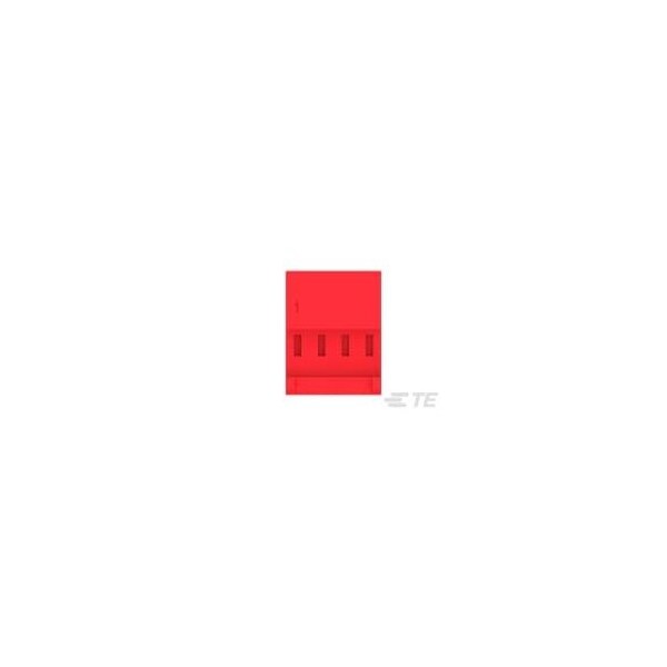 Te Connectivity Headers & Wire Housings 4P 22Awg Tin Clsd With Tab W/Red Strpe - 3-643813-4